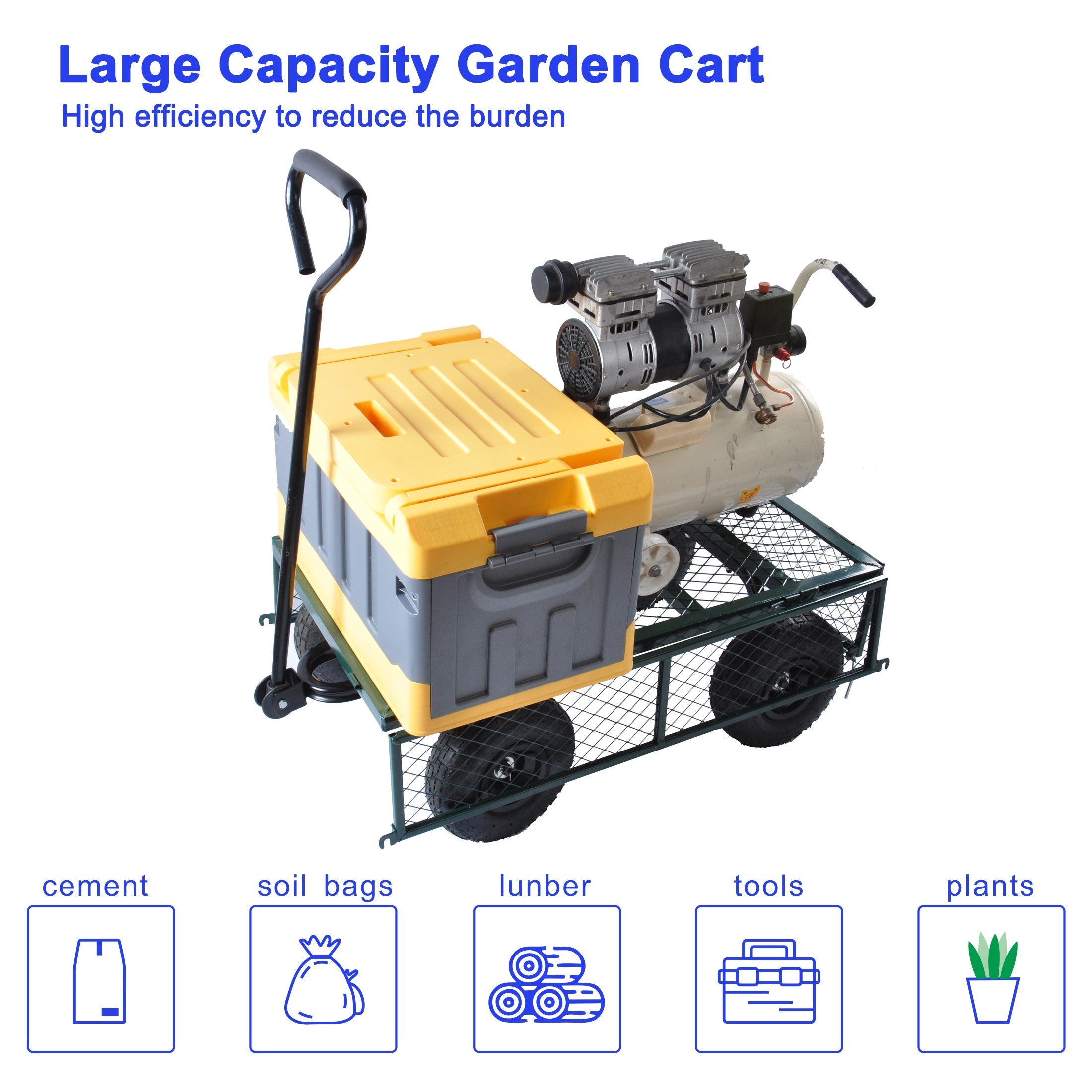 Wagon Cart Garden Cart Trucks in Green