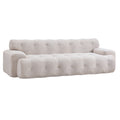 88 in. Cloud 3 Seater Chenille Sofa with Button Tufted Upholstered Couch