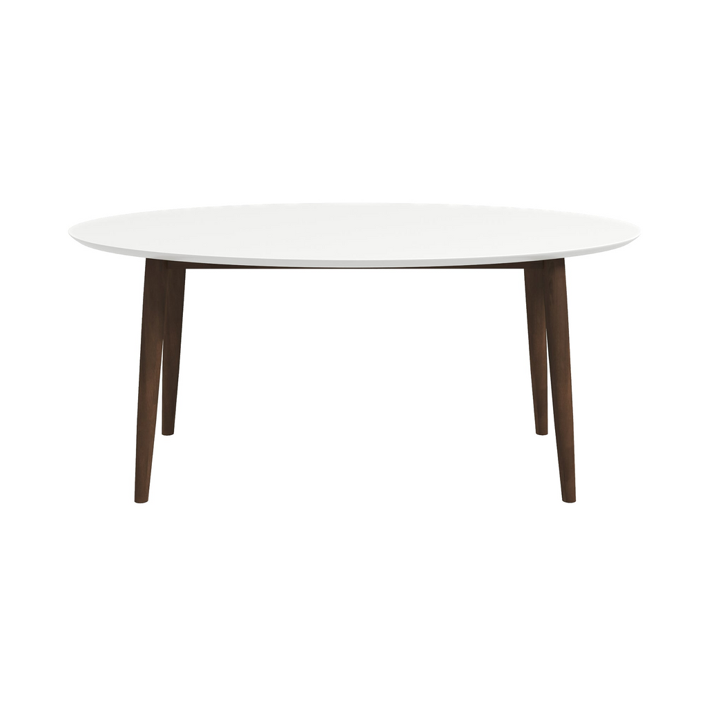 Ada Mid Century Modern Style Solid Wood Dining Table