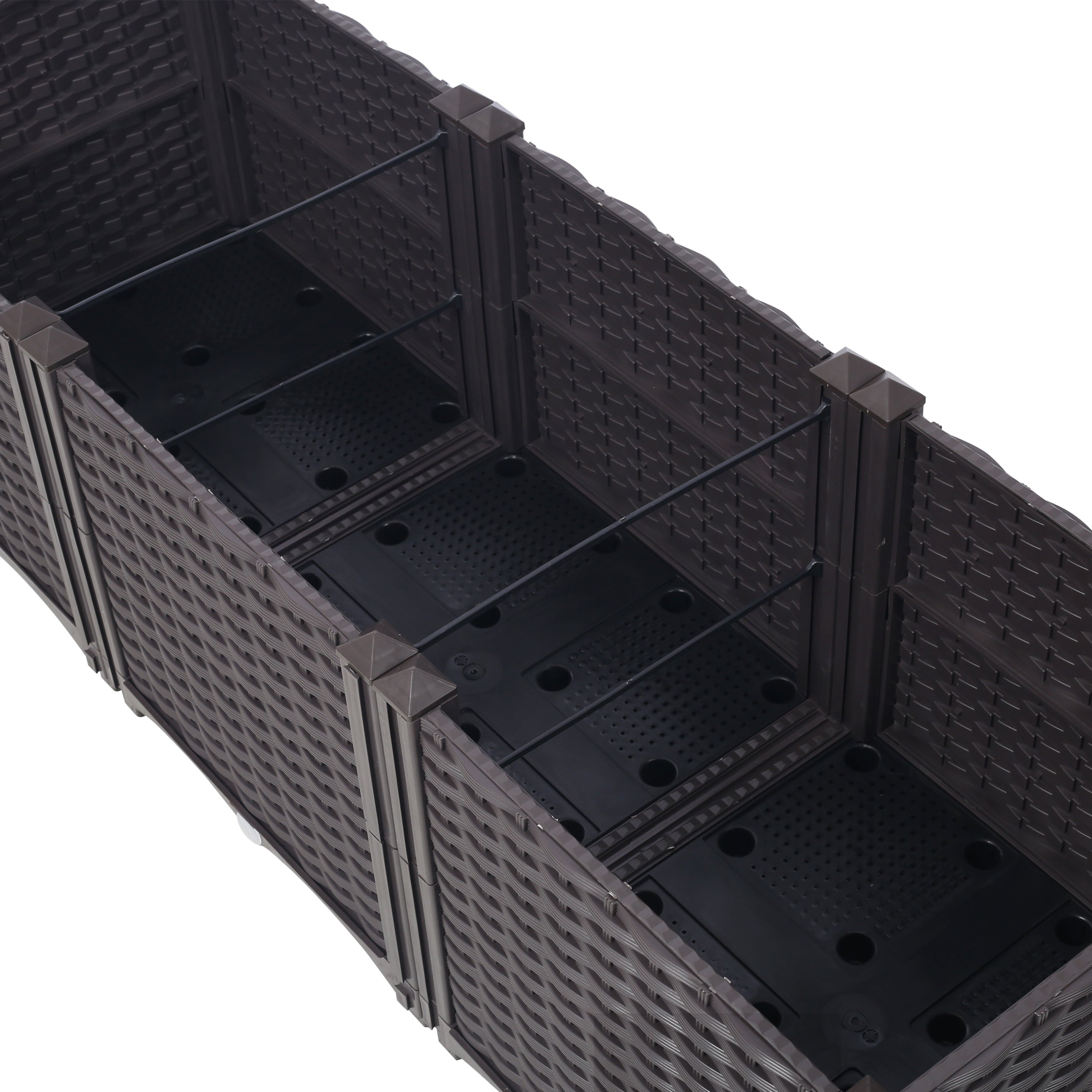 Deep Raised Garden Bed Plastic Planter Boxes
