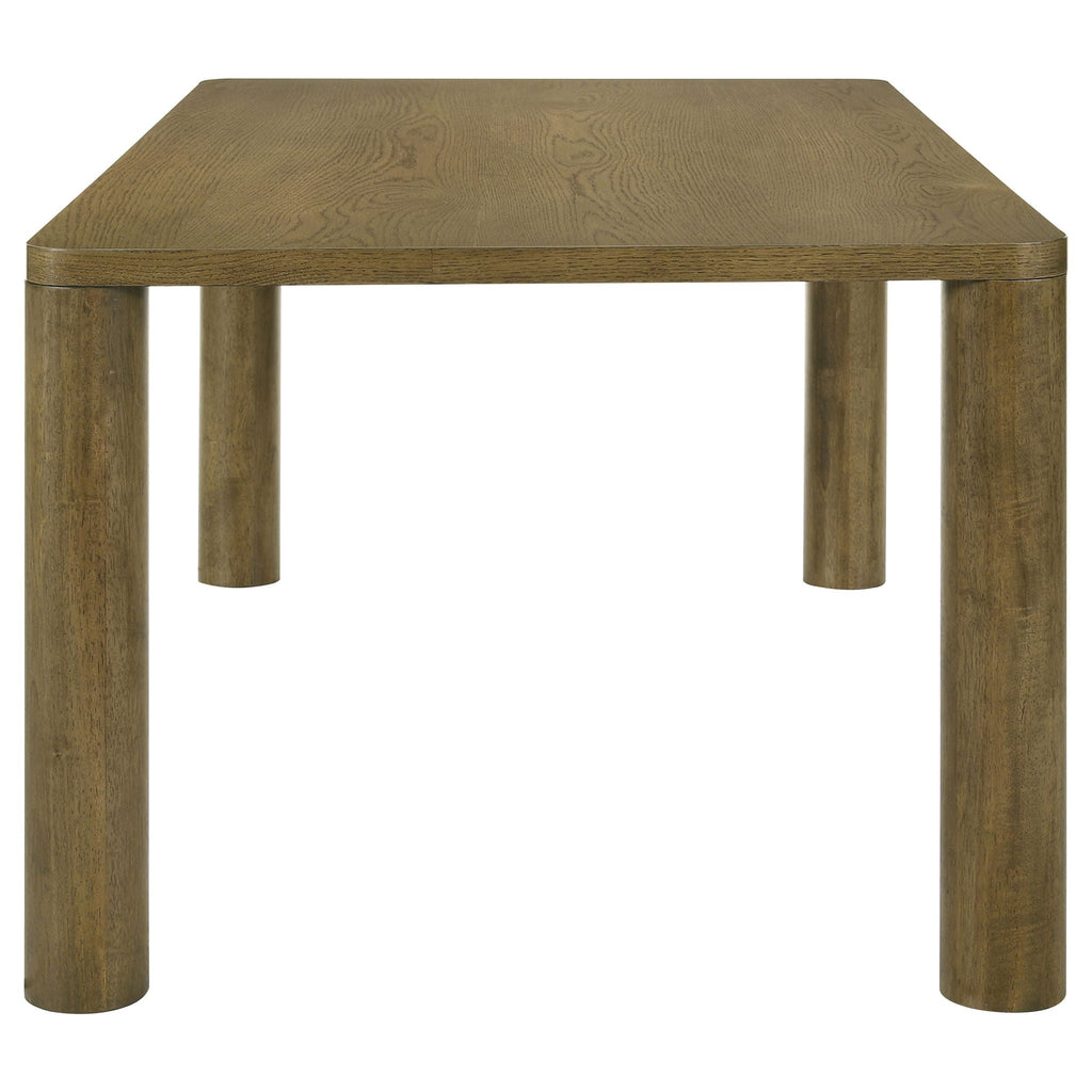 Castlewood 7-piece 71-inch Rectangular Dining Set Brown Oak