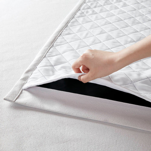 2-PK 52x84" Sound Blocking Total Blackout Curtain Panel Pair White