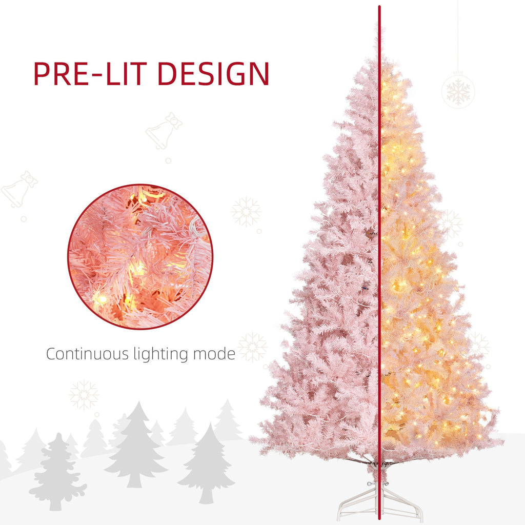 HOMCOM 7.5' Tall Prelit Christmas Tree