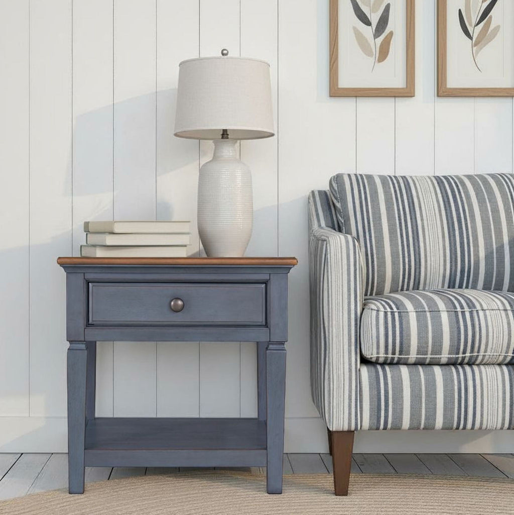 End Table - Blue