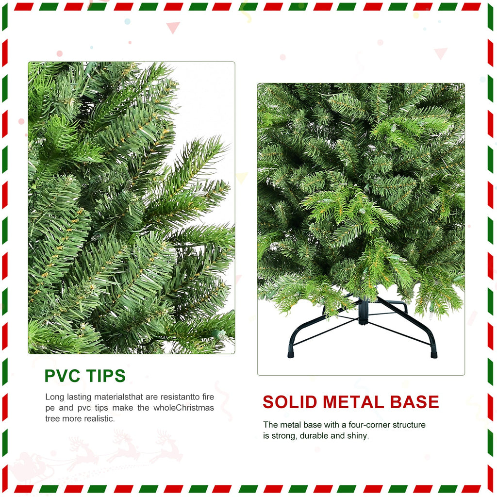 6FT Christmas Tree with 1032 PE+PVC Tips