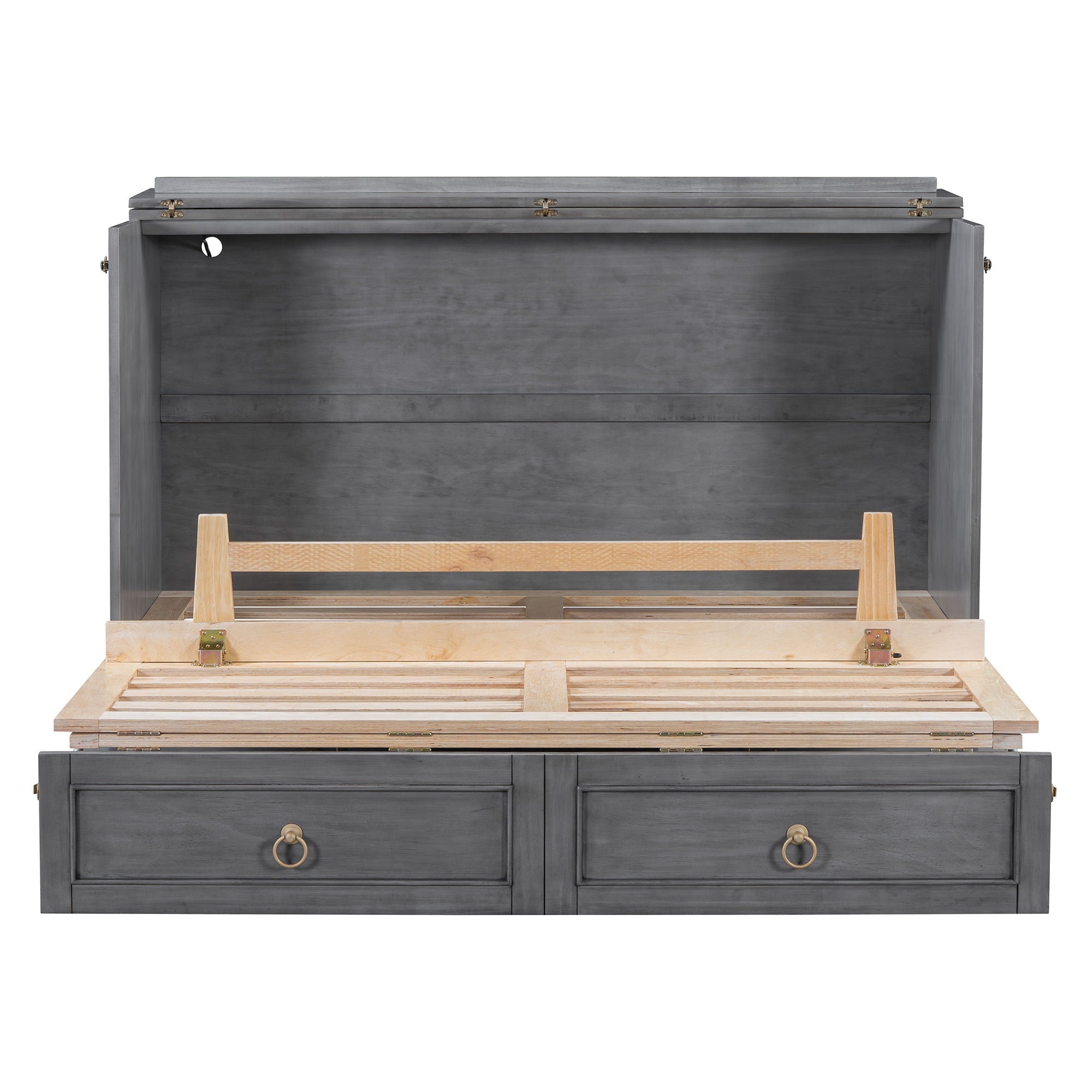 Murphy Bed With Large Drawers And Stylish Design