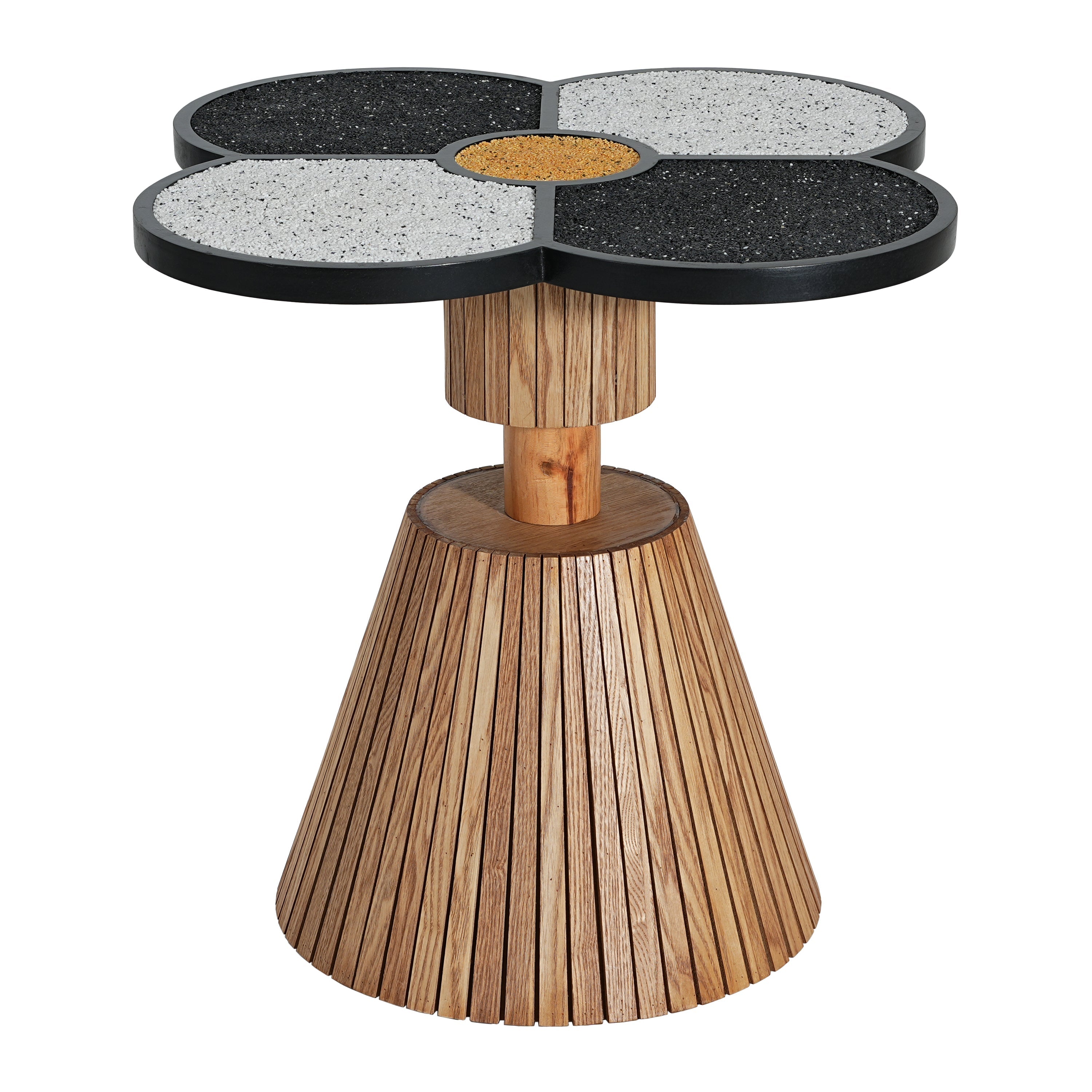 Unique Four-Leaf Clover Side Table for Living Room, Bedroom & Small Spaces