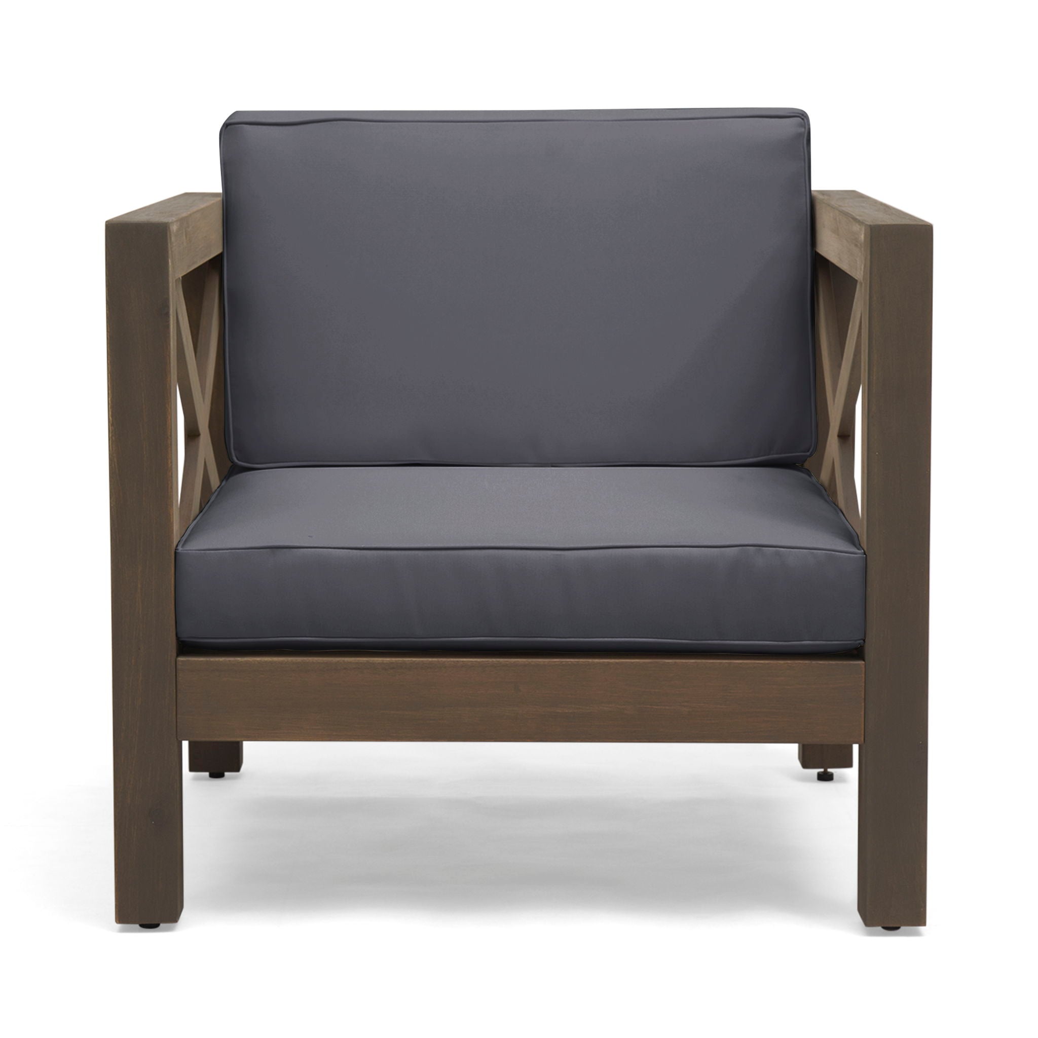 Brava Mid-Century Modern Club Chair with Water Resistant Cushions