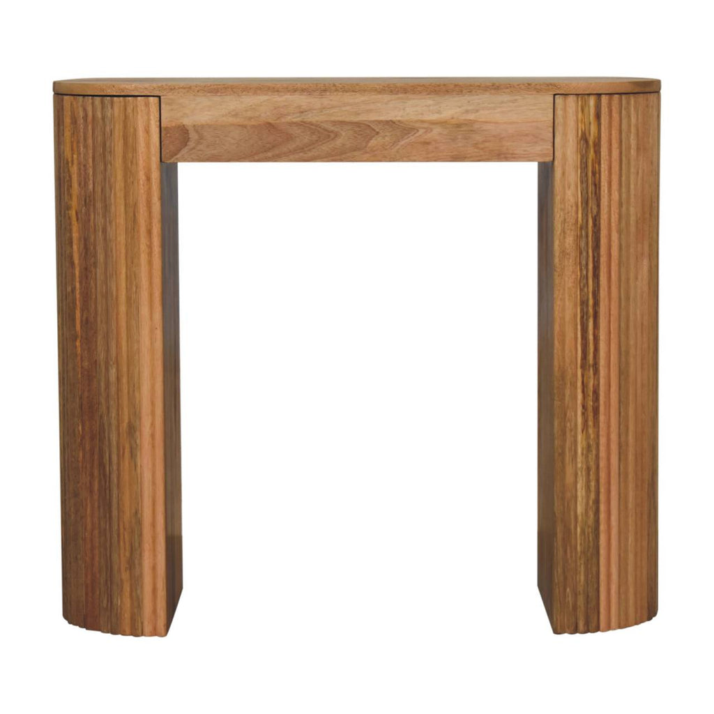 Solid Wood Soba Straight Console Table, 1-Drawer