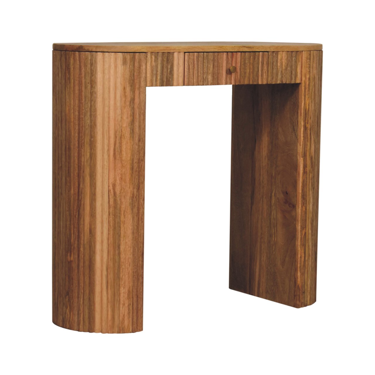 Solid Wood Soba Straight Console Table, 1-Drawer