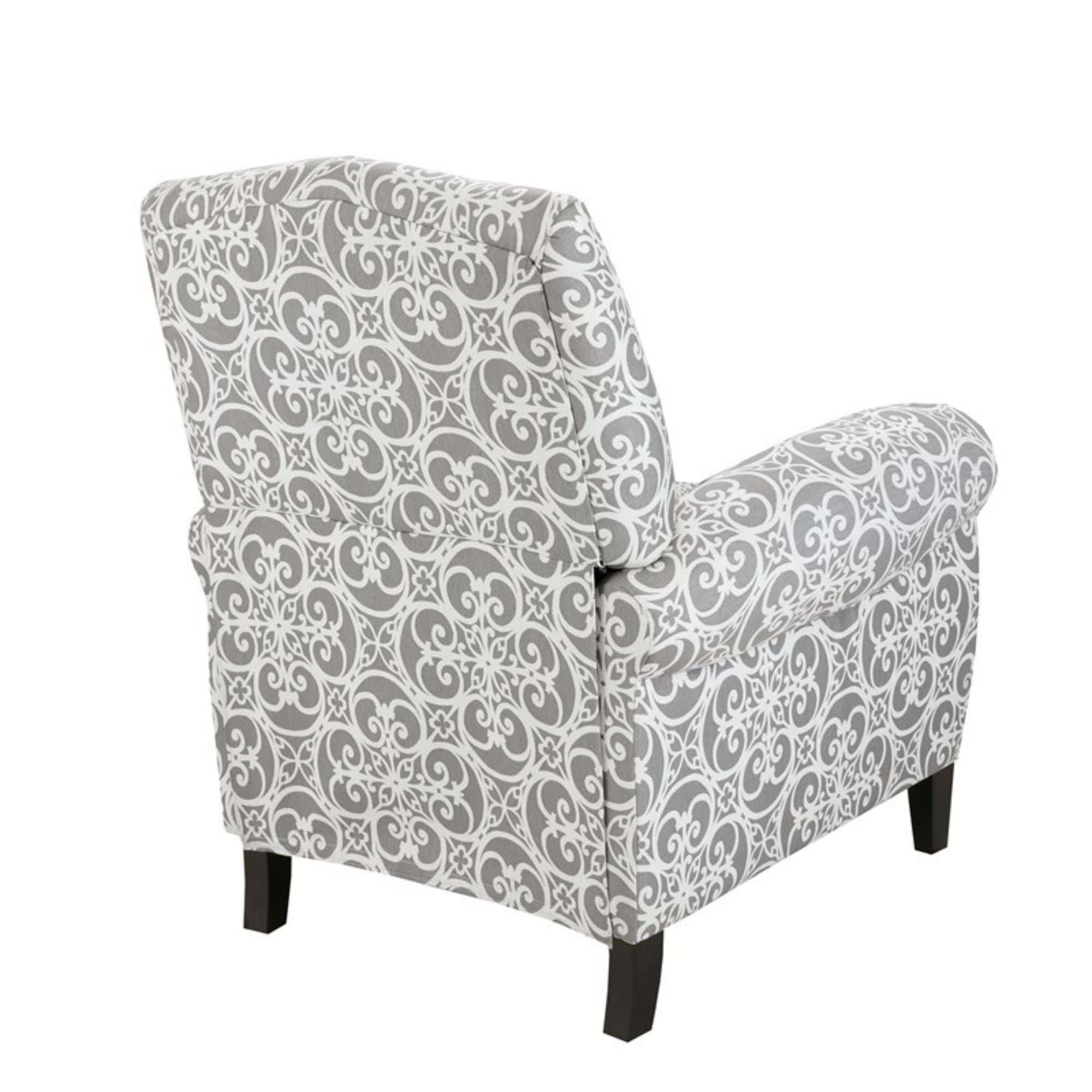 Kirby Transitional Push Back Recliner Chair
