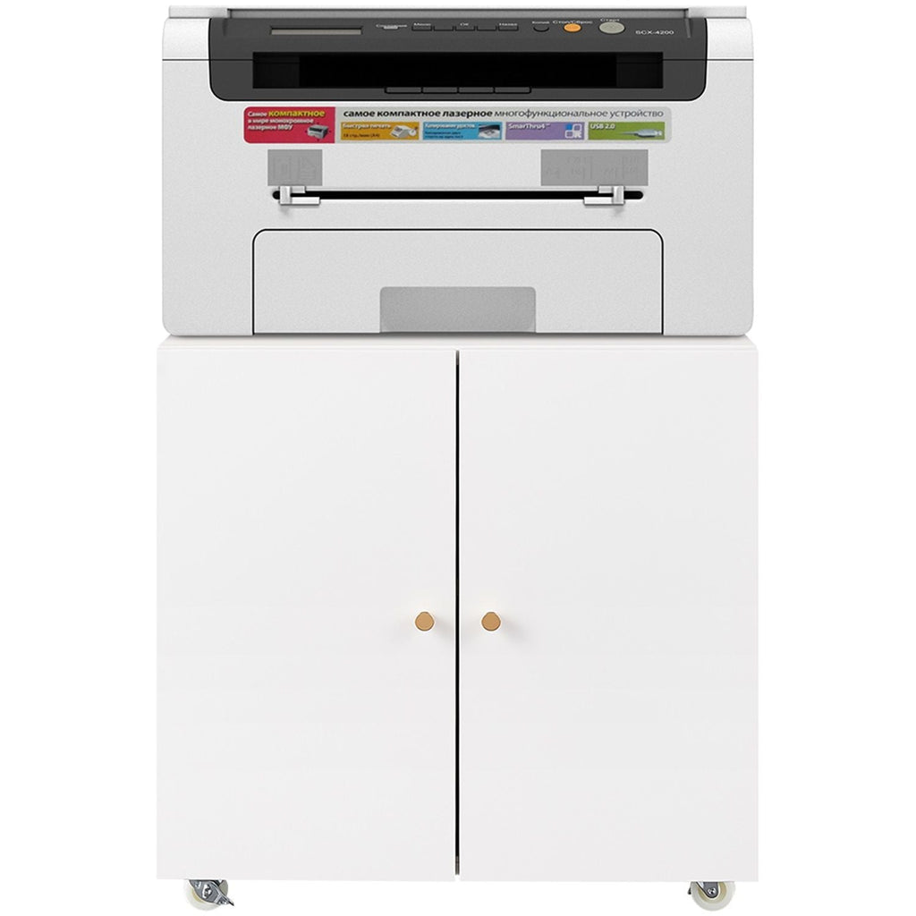 Office Furniture Copier Cabinet 2 Door Steel Copier Stand Mobile Pedestal File Printer Stand