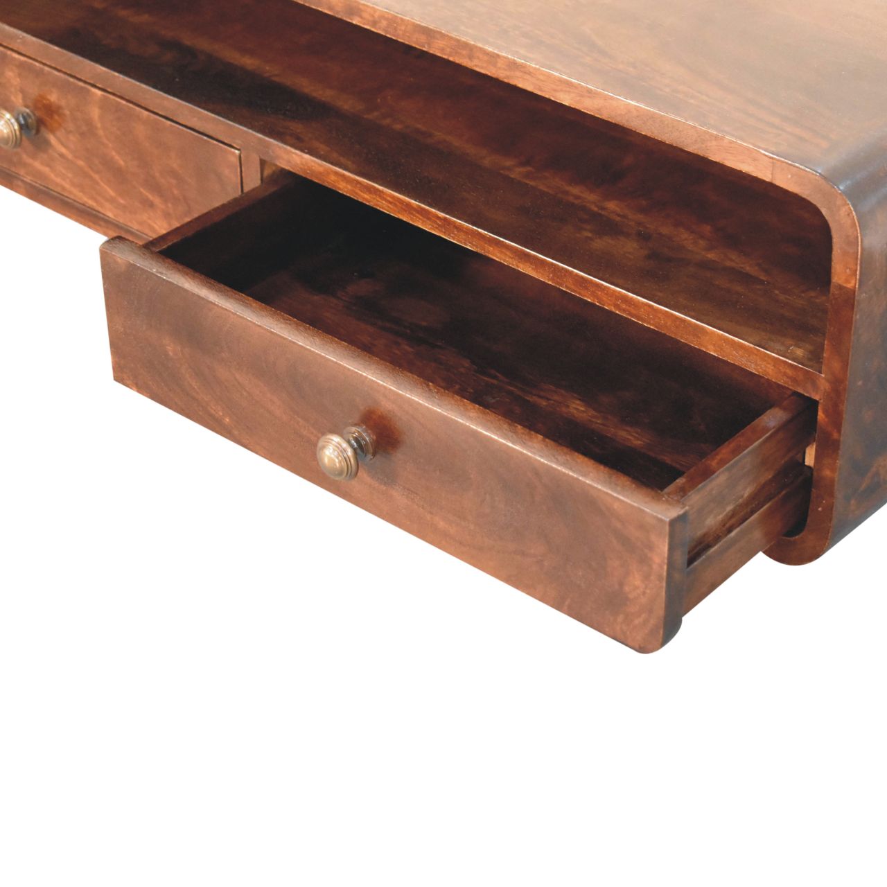 Solid Wood Floating California Console Table