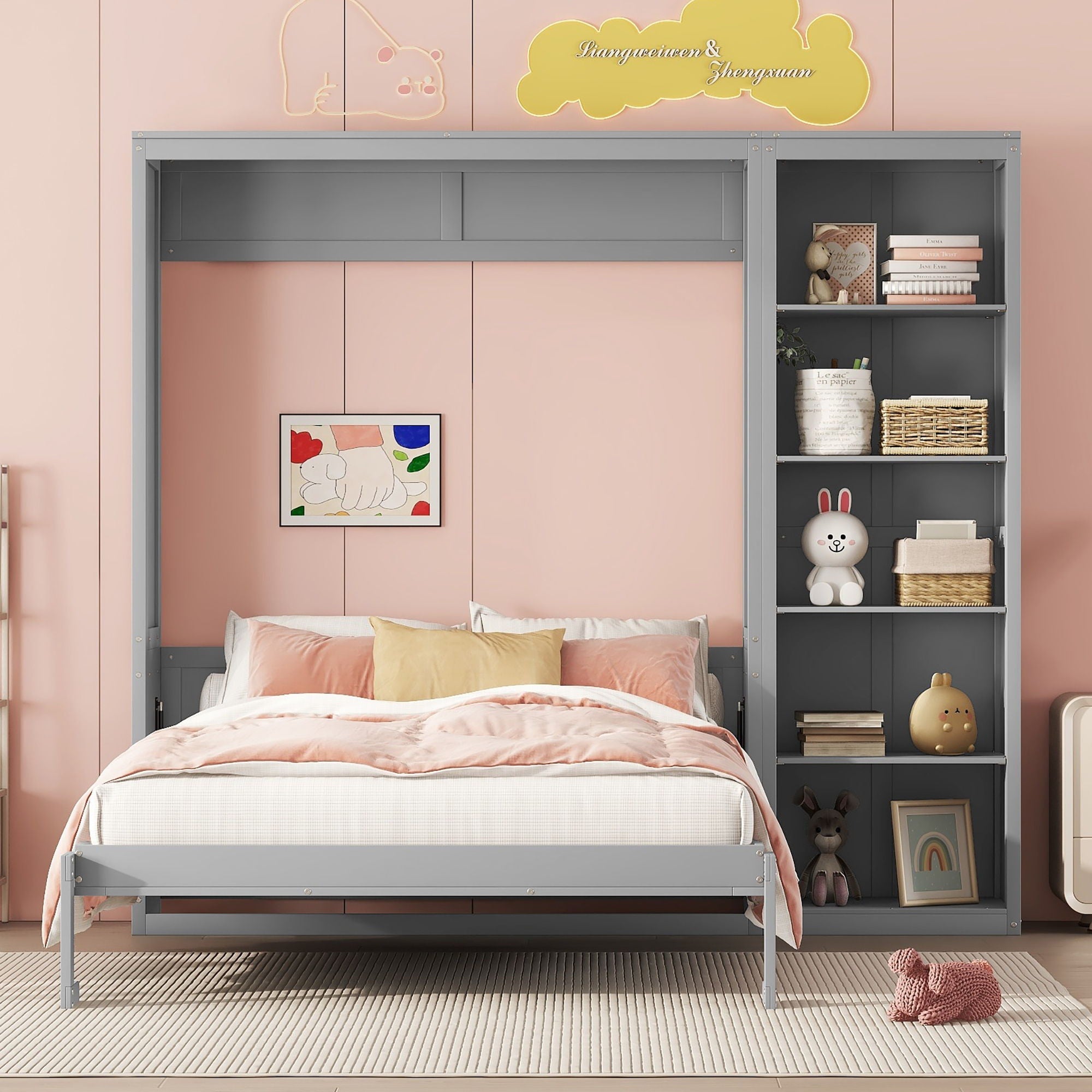 Murphy Wall Bed With Shelves