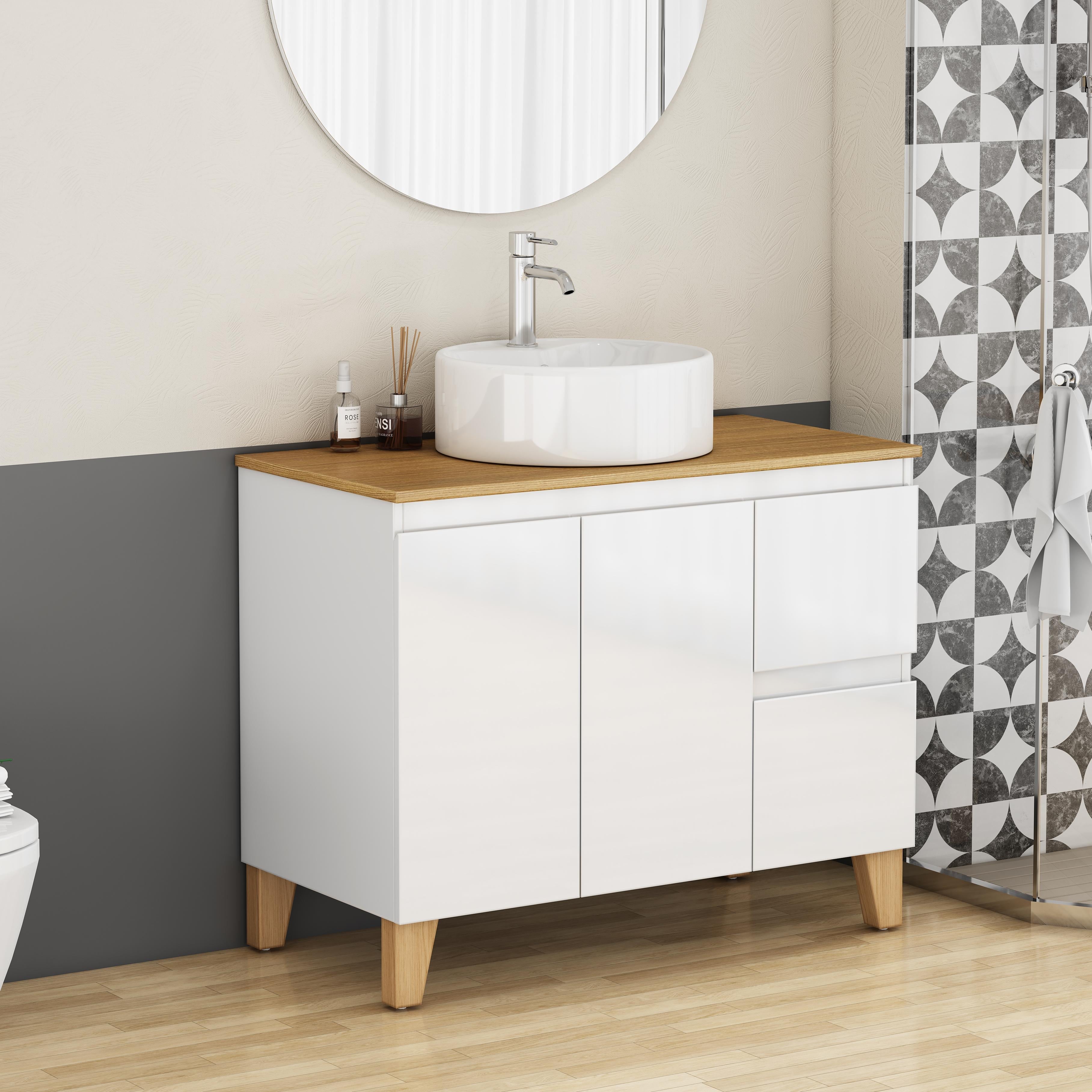 36-Inch Modern Bathroom Vanity with Sink Combo