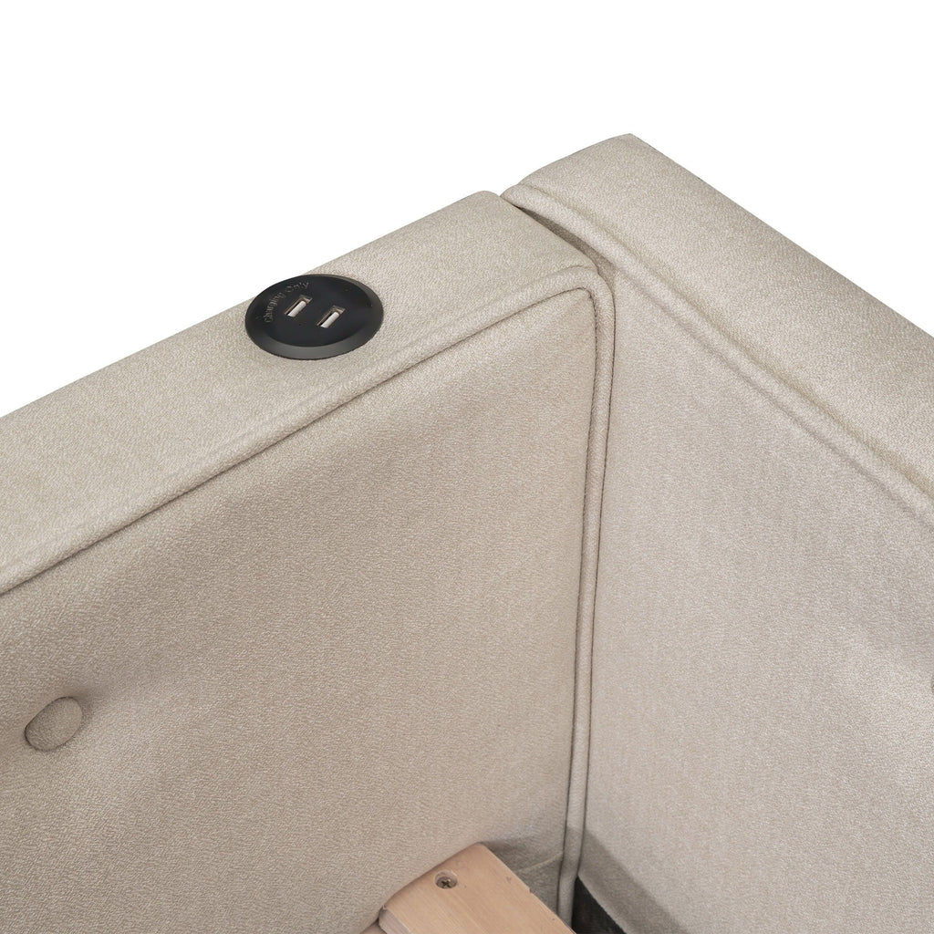 Platform Bed With USB Ports