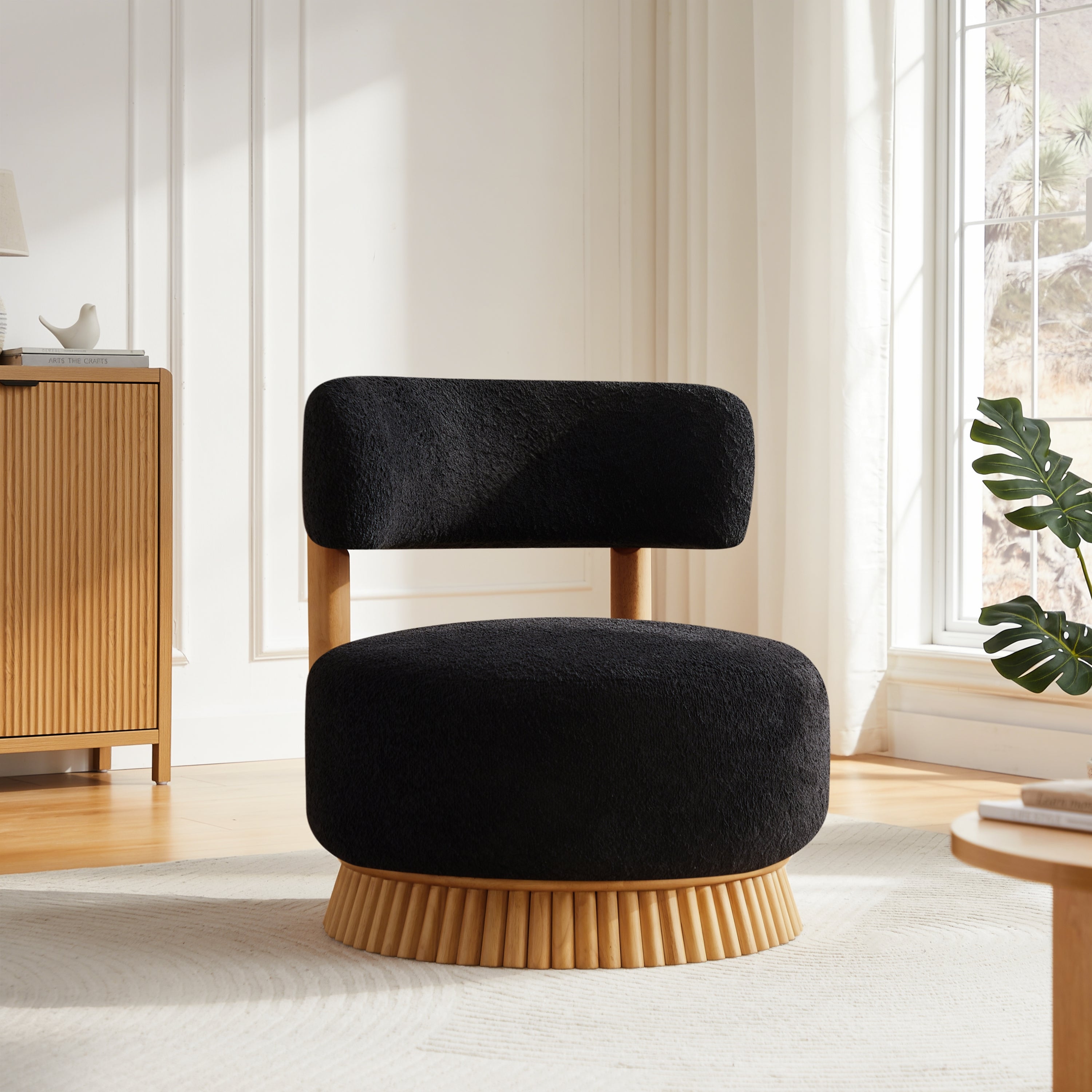 Modern 27.5" W Farmhouse Armless Chair