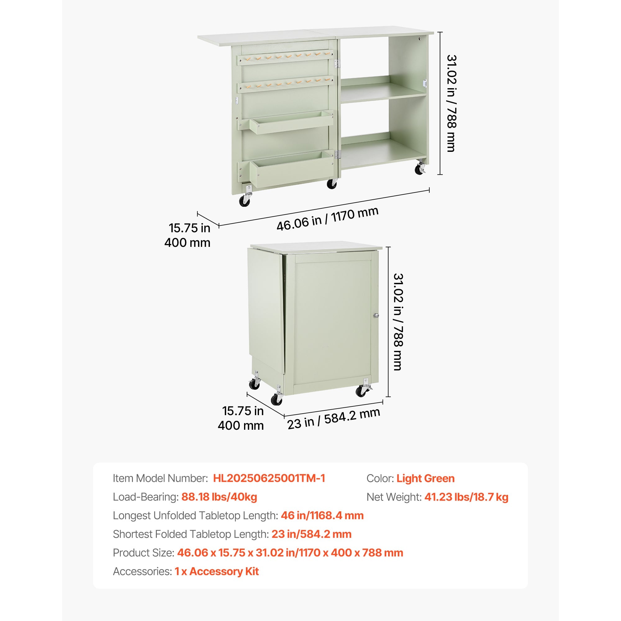 Folding Sewing Table: Multipurpose Craft Station