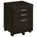 3 Drawer File Cabinet? Compact Office Storage For Home - Brown