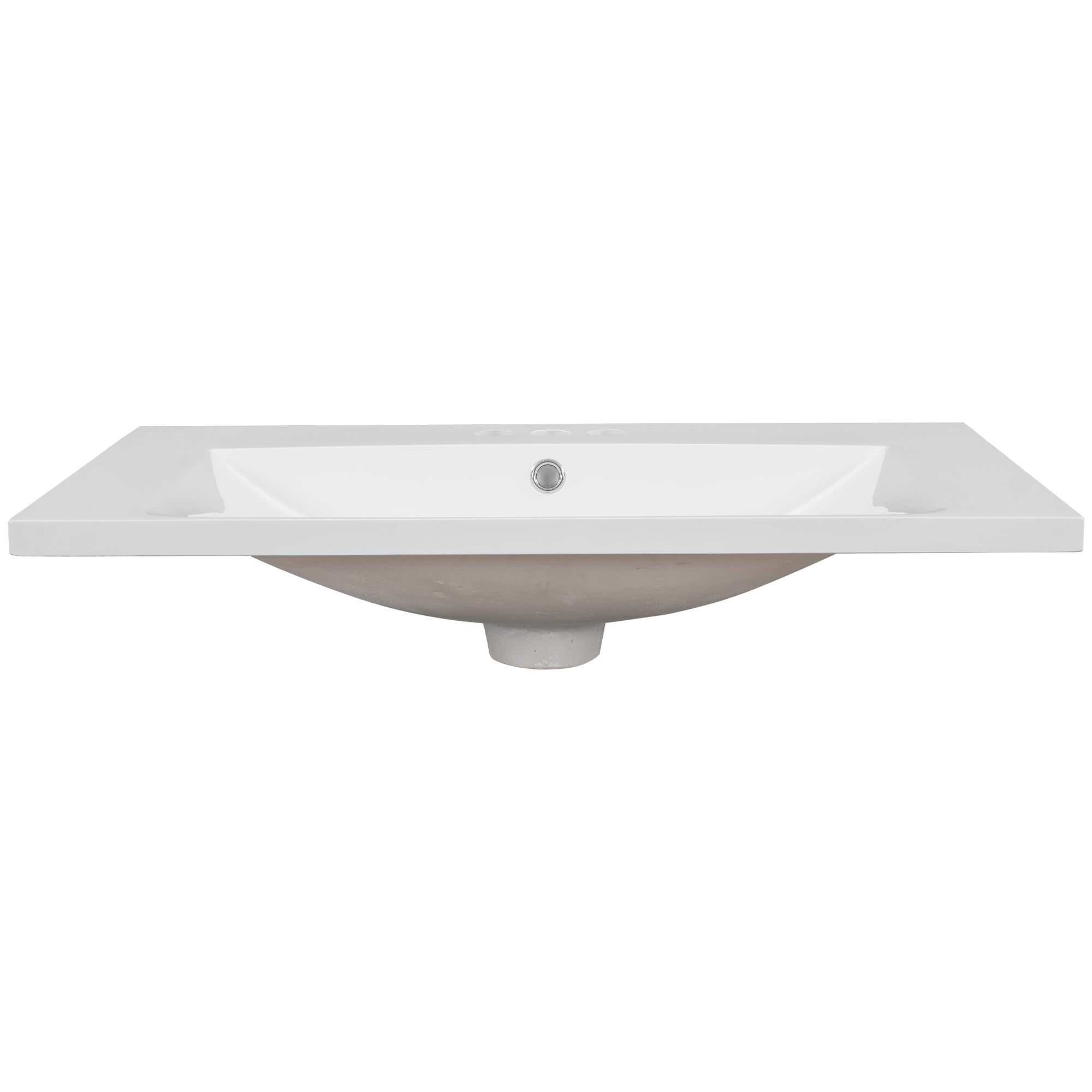 30" Single Bathroom Vanity Top with Undermount Ceramic Sink
