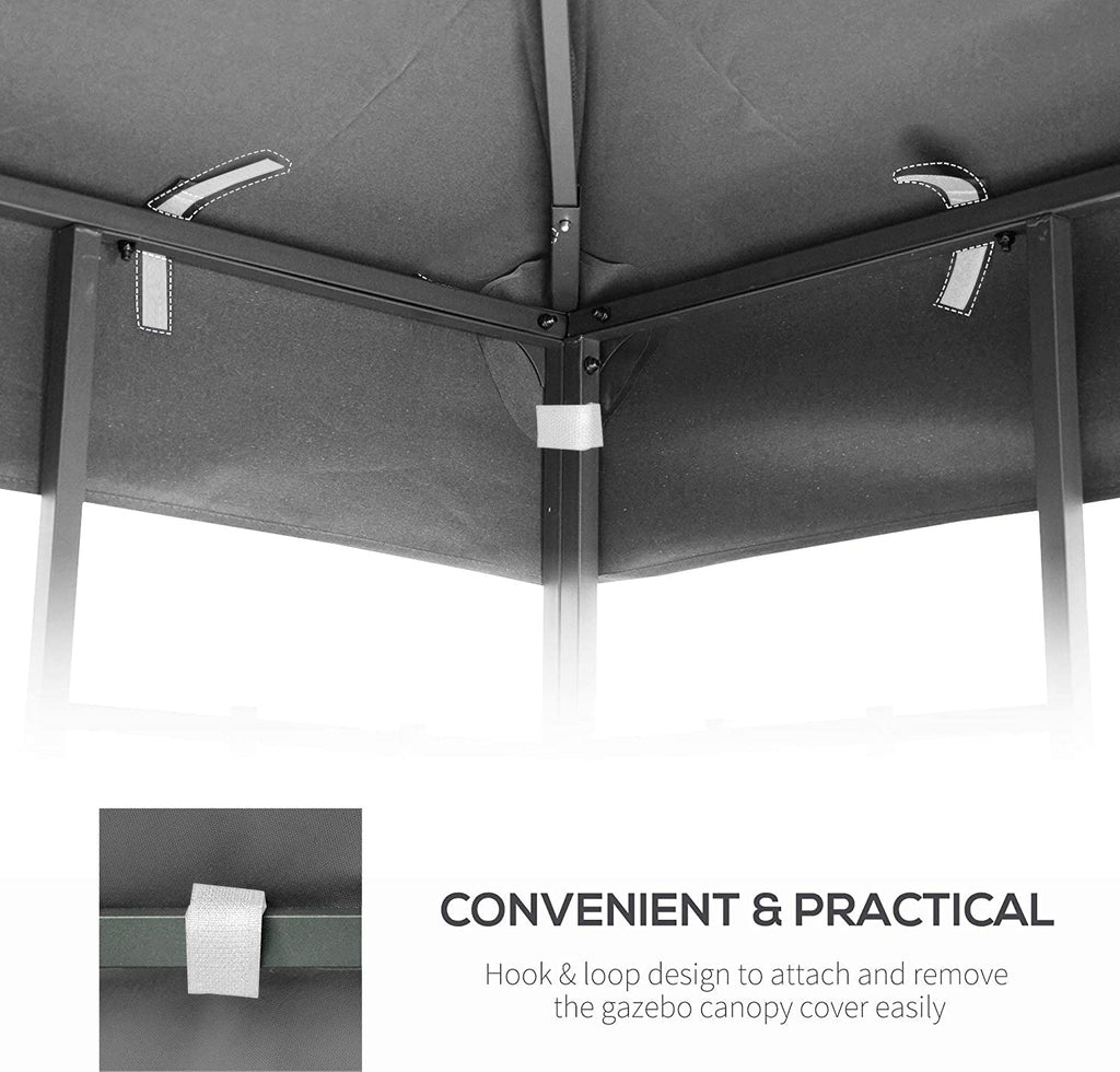 10x10 Ft Outdoor Patio Gazebo Replacement Canopy