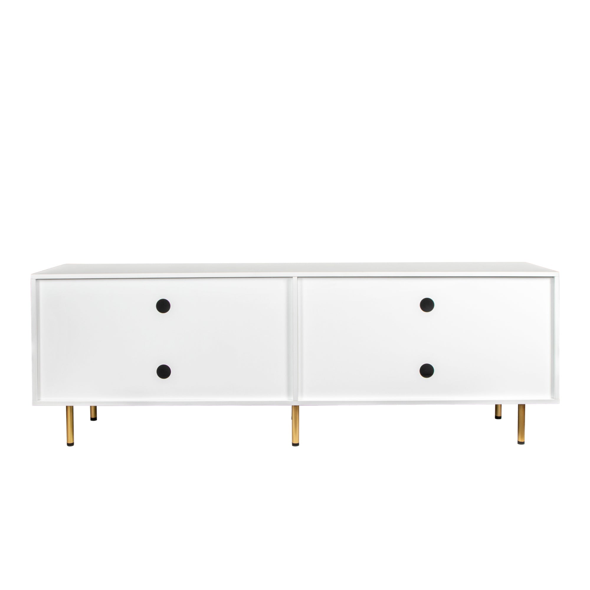 Modern Warm White TV Cabinet