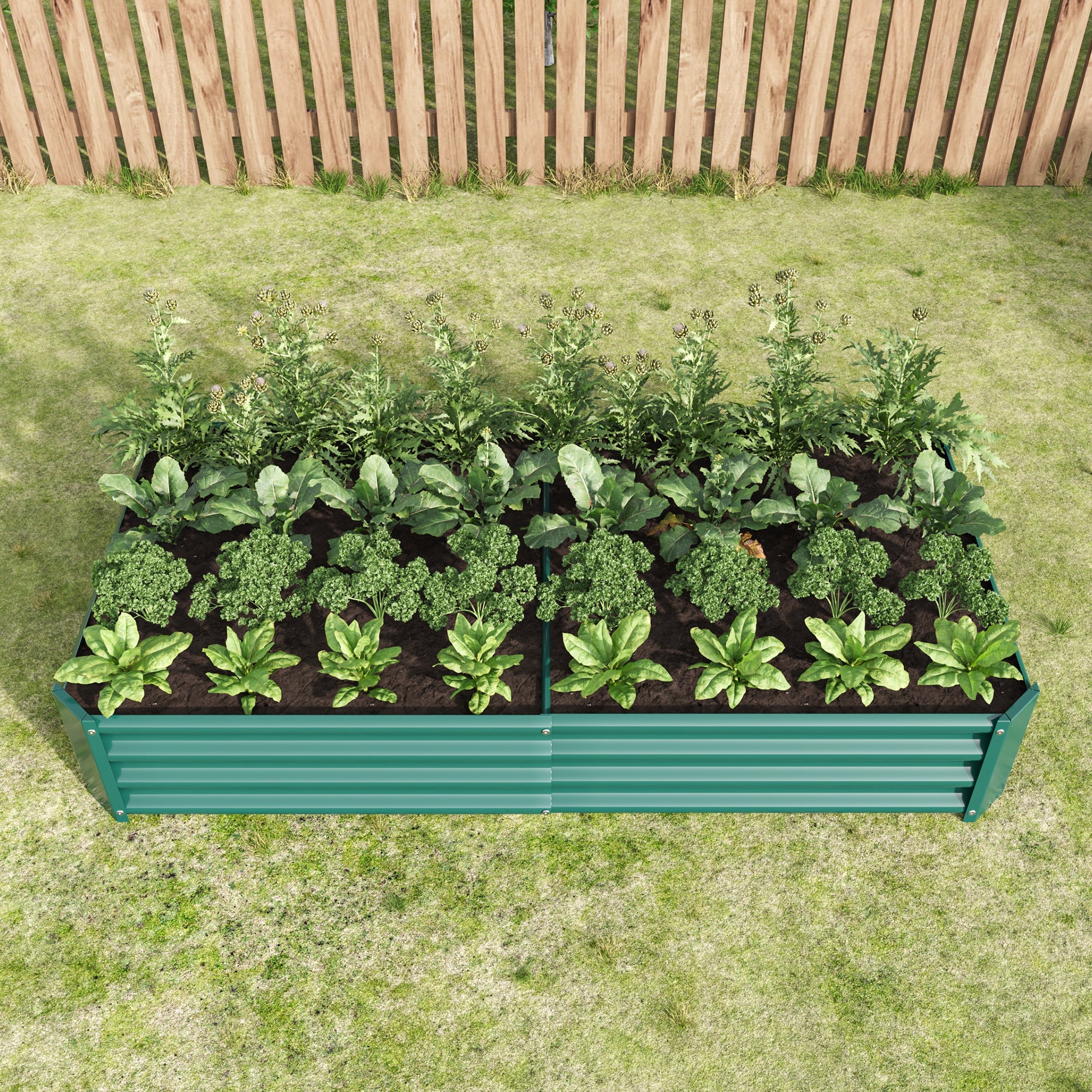 Raised Garden Bed Outdoor, 6×3×1ft