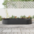 Oval Large Metal Raised Garden Bed