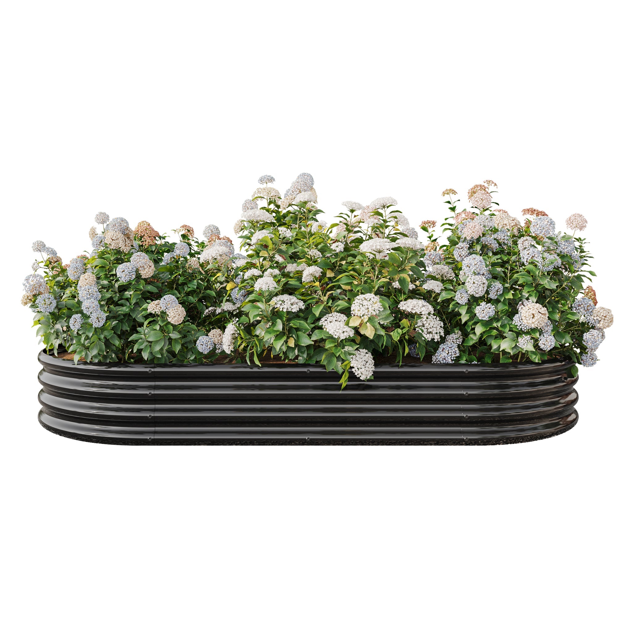 Oval Large Metal Raised Garden Bed