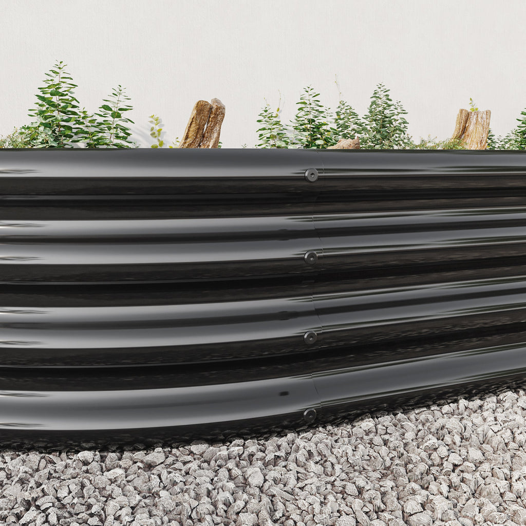 Oval Large Metal Raised Garden Bed