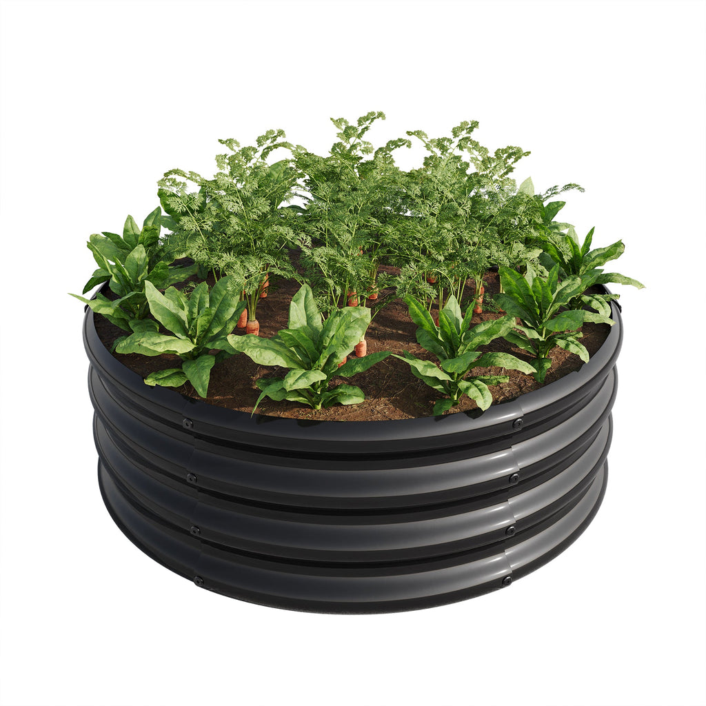 34" Tall Round Raised Garden Bed