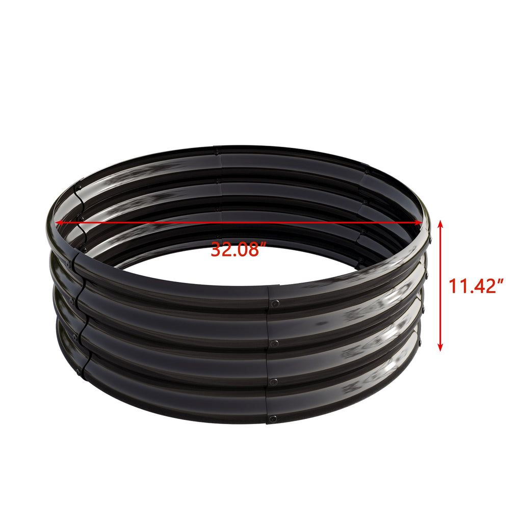 34" Tall Round Raised Garden Bed