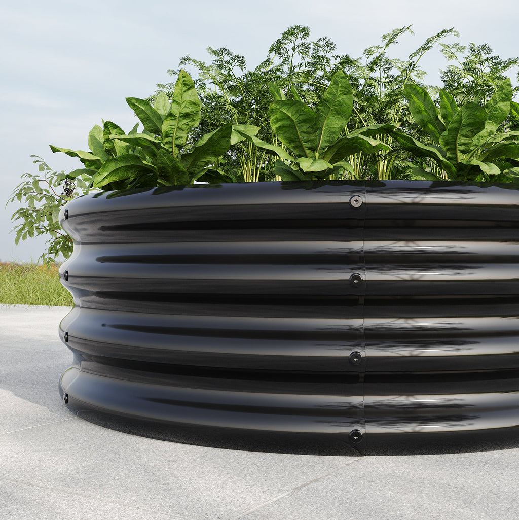 34" Tall Round Raised Garden Bed