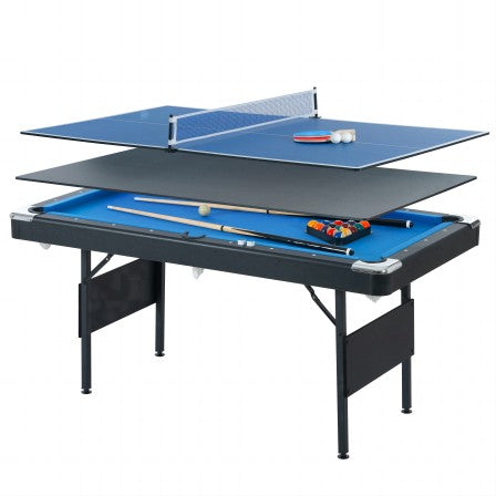 3 in 1 Multi Game Table - Pool, Tennis, and Billiard