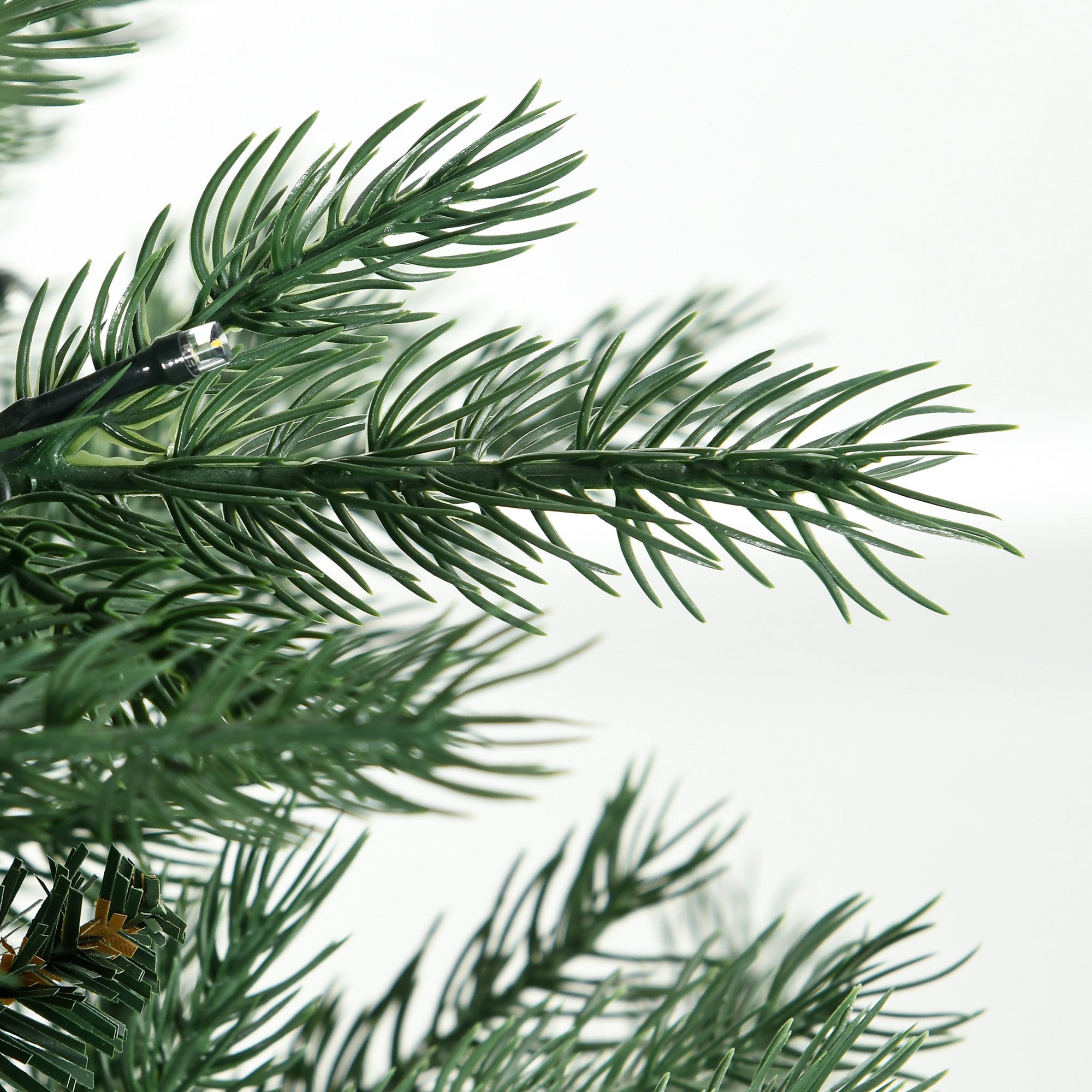 HOMCOM 6Ft Tall Prelit Artificial Christmas Tree Holiday Décor