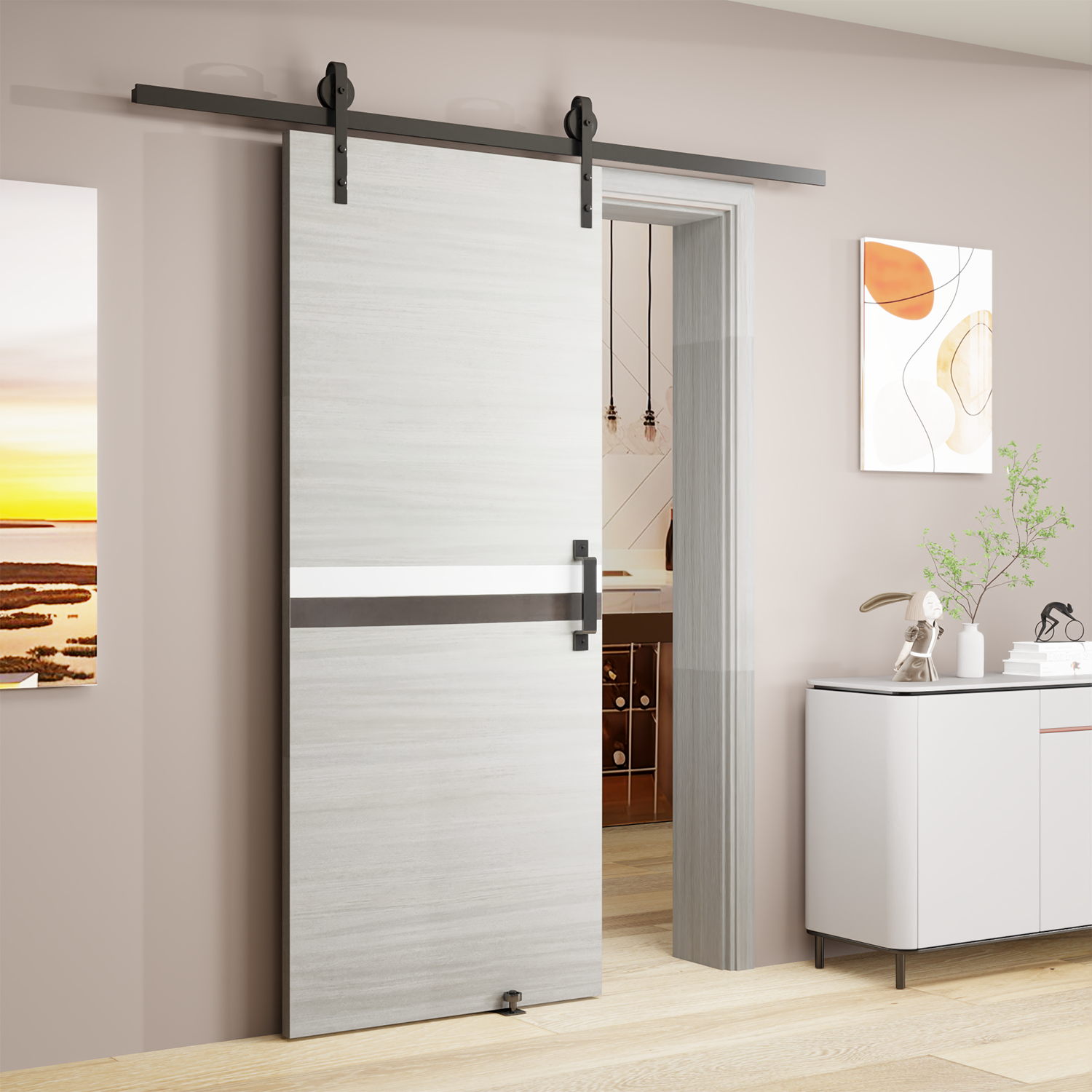 Crazy Elf 24" x 80" Melamine Integrated Door Slab
