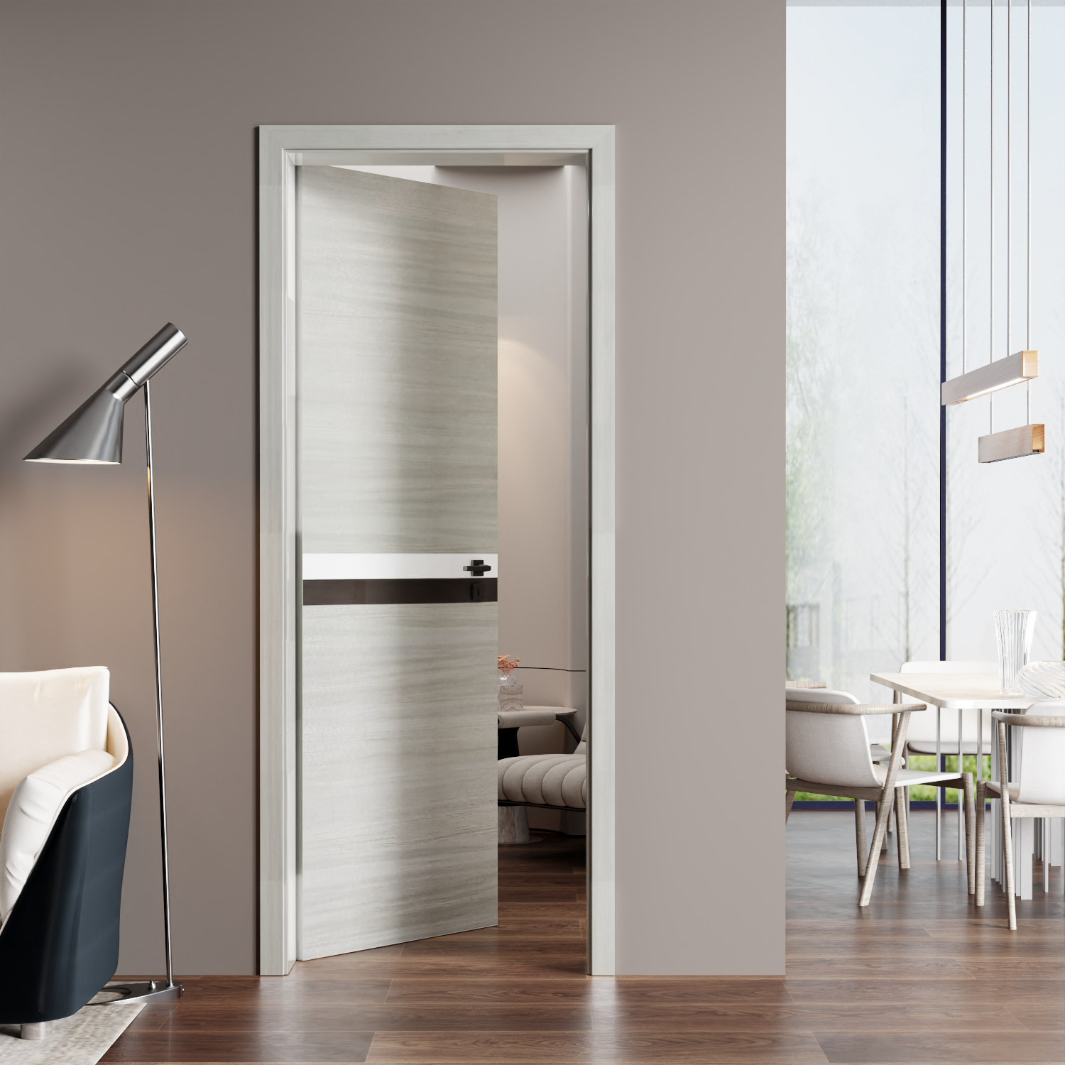 Crazy Elf 32" x 84" Melamine Integrated Door Slab