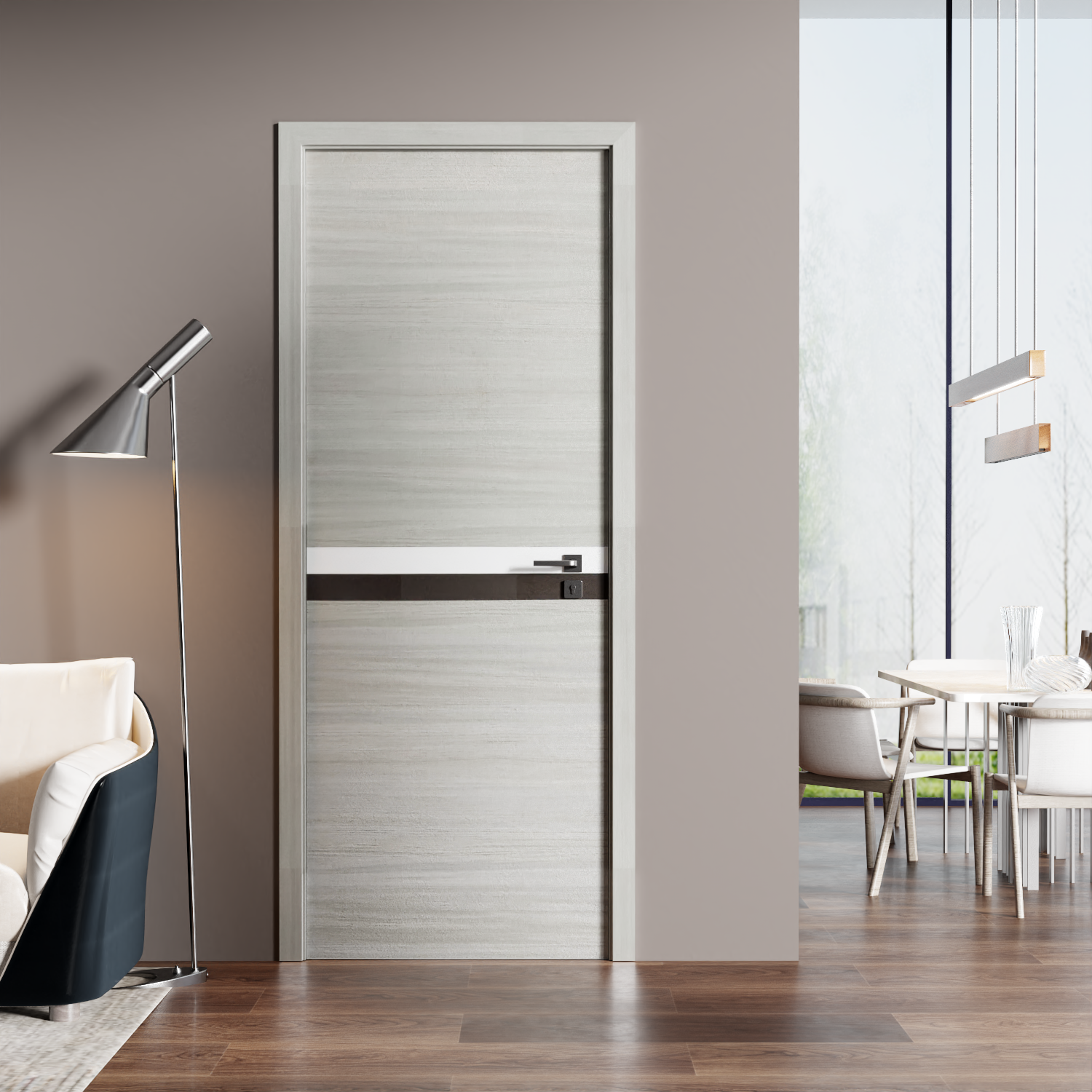 Crazy Elf 36"x84" Melamine Integrated Door Slab