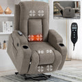 Power Lift Recliner Chair with Massage and Heat - ComfortMAX