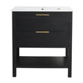 30 Inch Bathroom Vanity Plywood With 2 Drawers