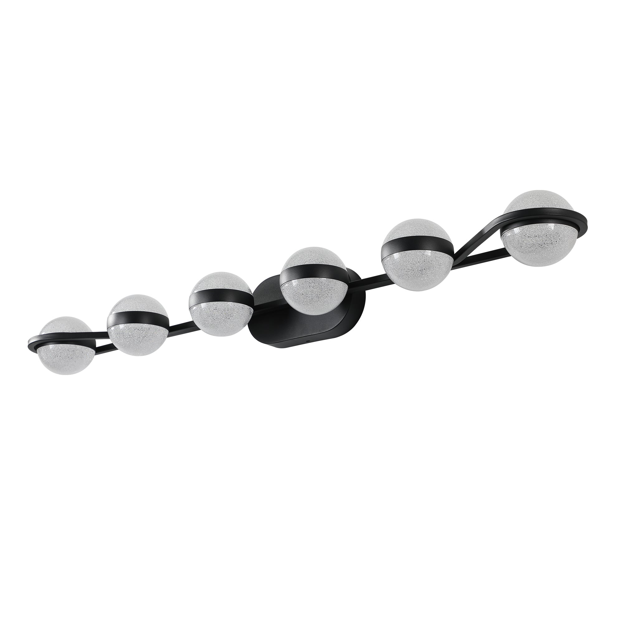 43" Black Minimalist LED Bathroom Vanity Light
