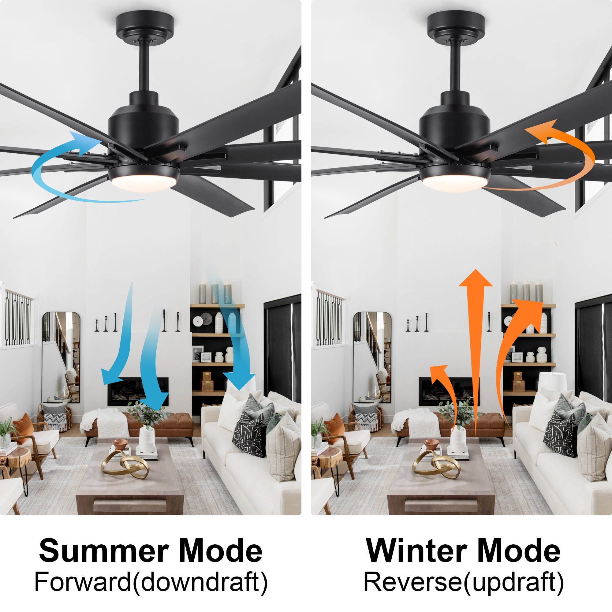 72'' Indoor Smart Ceiling Fan