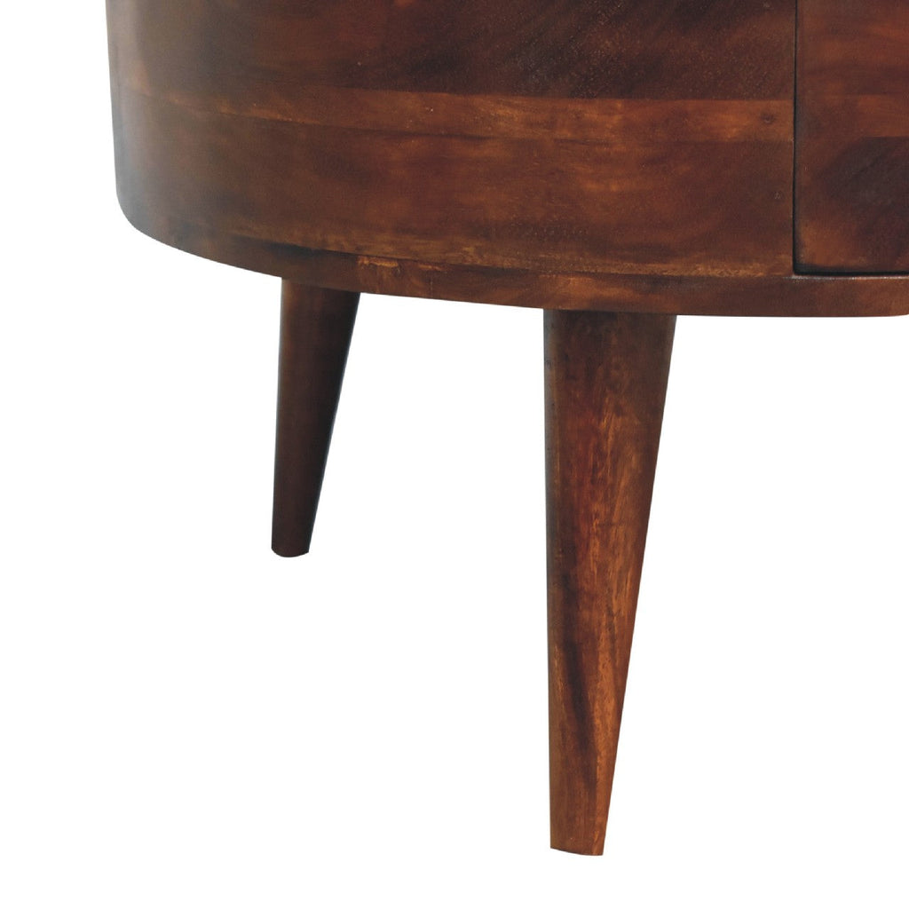 Solid Wood Odyssey Coffee Table, 2-Drawer, Nordic Legs