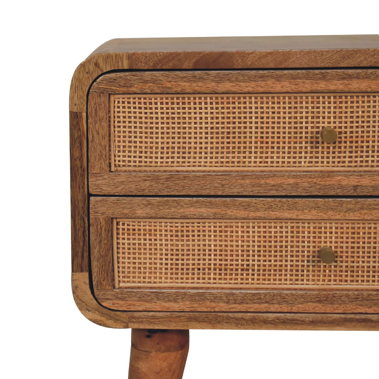 Close-Knit 2-Drawer Nightstand, Nordic Legs