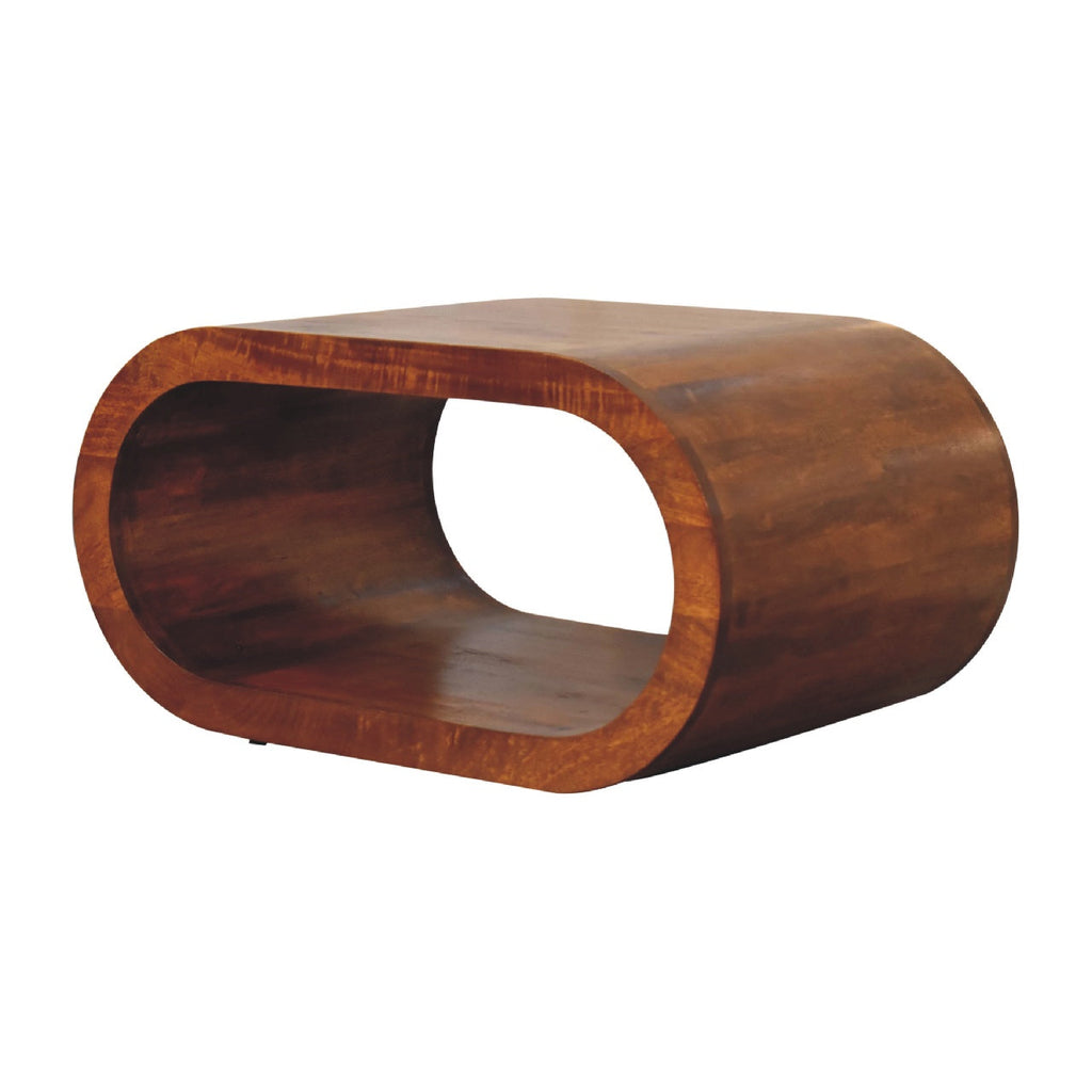 Amaya Coffee Table, Oval, Chestnut