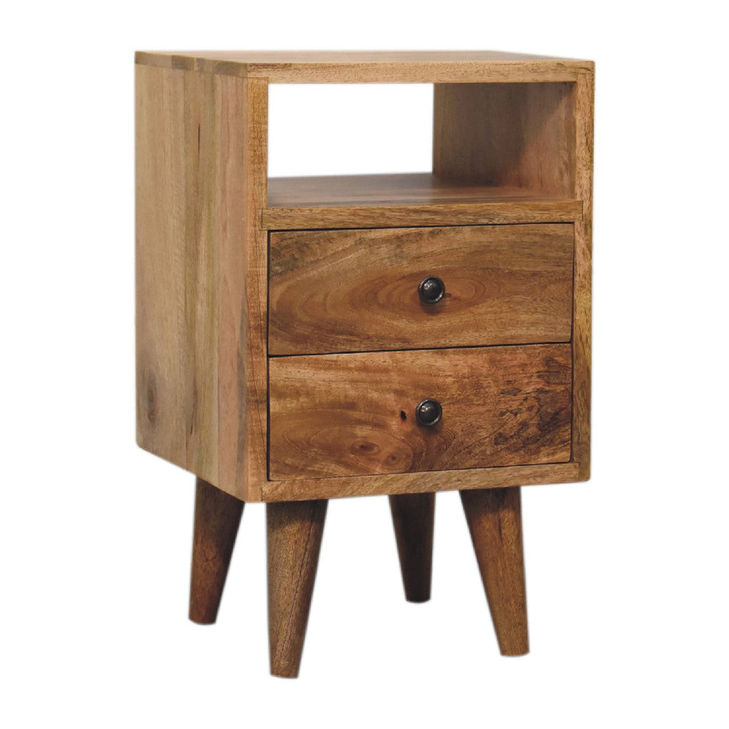 Solid Wood Mini Oak-ish Classic Nightstand
