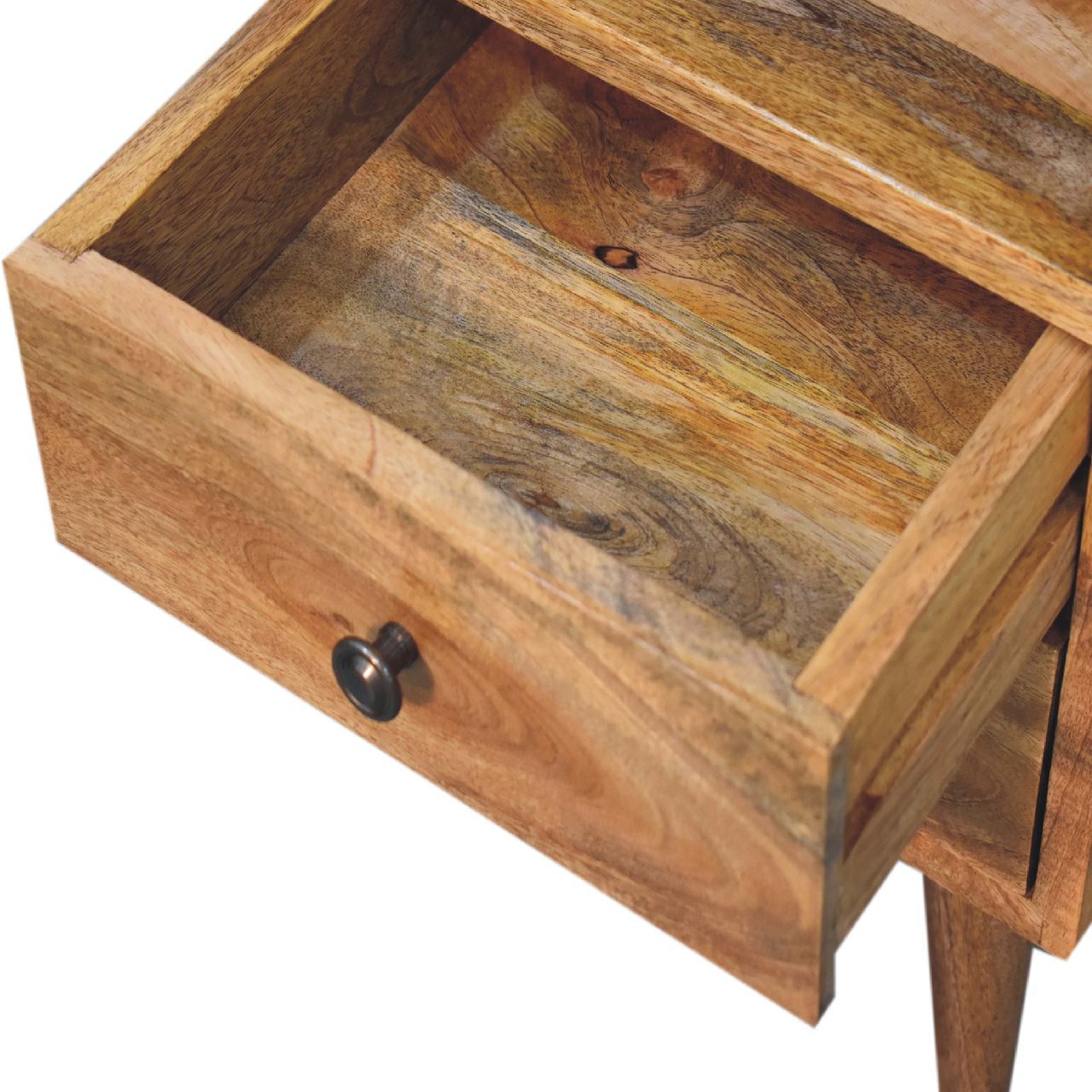 Solid Wood Mini Oak-ish Classic Nightstand