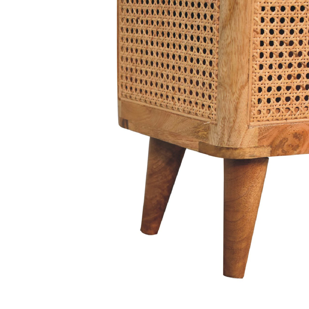 Soli Wood Larissa Lid-up Storage Stool, Oak-ish