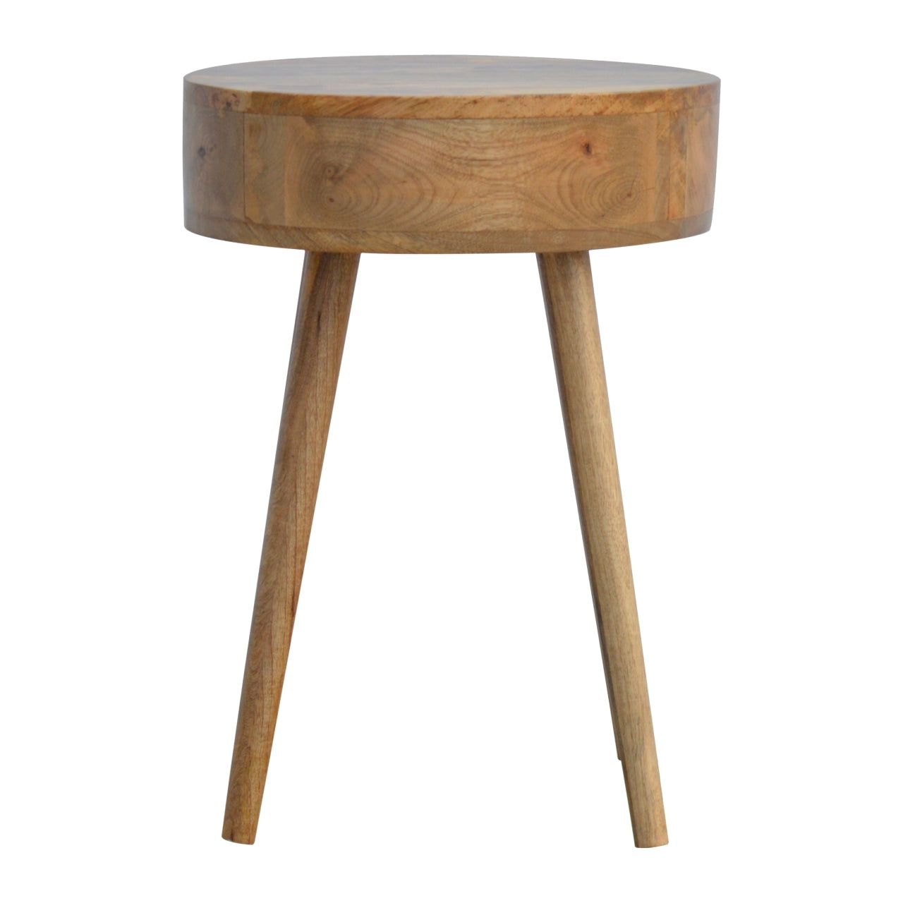 Nordic Circular Shaped Bedside, 1-Drawer