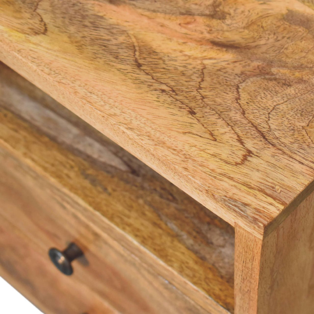 Solid Wood Mini Oak-ish Classic Nightstand